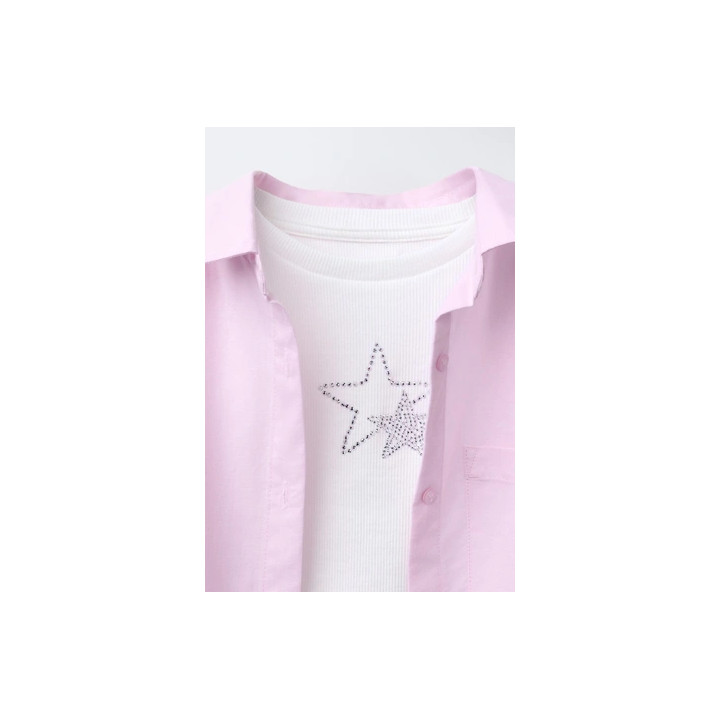 НАБОР РУБАШЕК ОКСФОРД С ФУТБОЛКОЙ СО СТРАЗАМИ