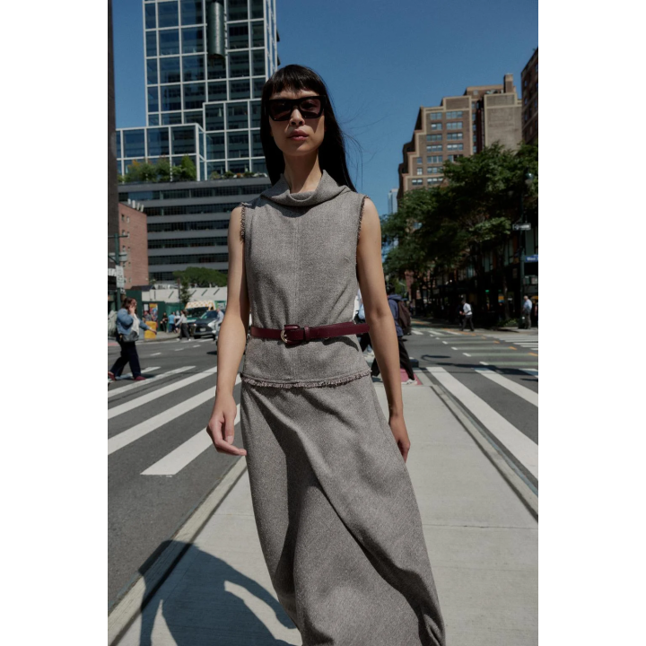 ПЛАТЬЕ МИДИ С РЕМНЕМ