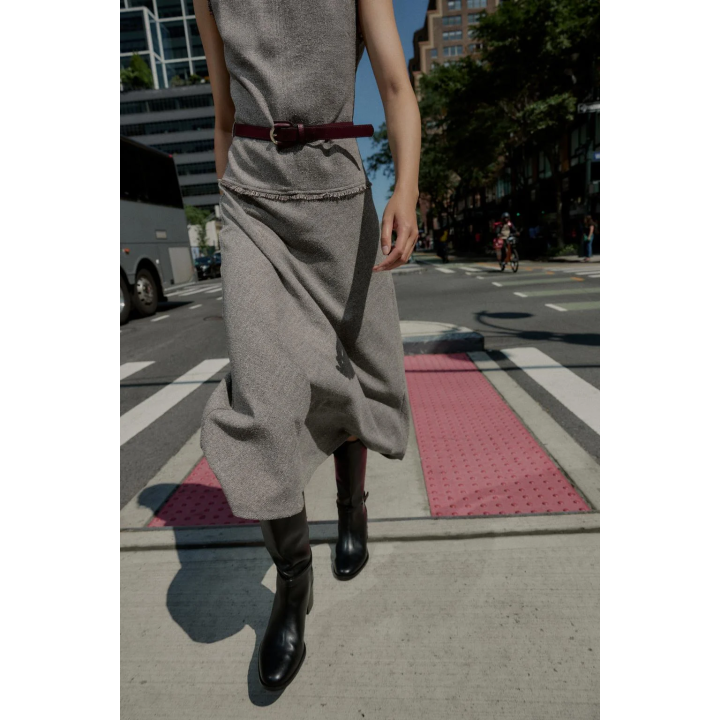 ПЛАТЬЕ МИДИ С РЕМНЕМ