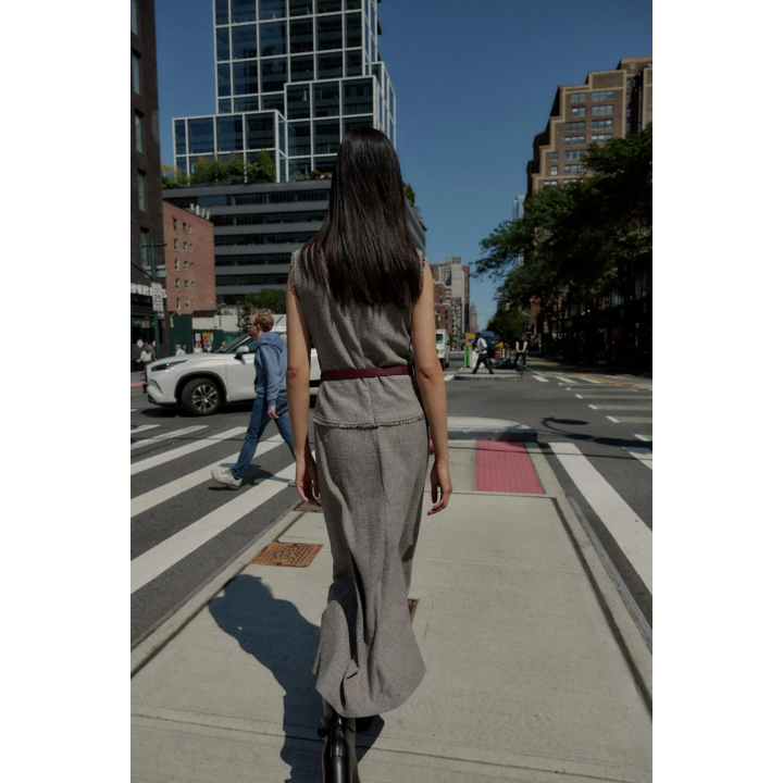 ПЛАТЬЕ МИДИ С РЕМНЕМ