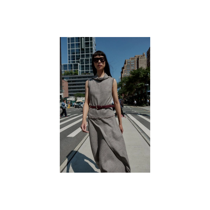 ПЛАТЬЕ МИДИ С РЕМНЕМ