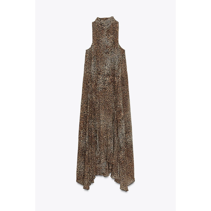 ПЛАТЬЕ ХАЛТЕР С АНИМАЛИСТИЧЕСКИМ ПРИНТОМ — ZW COLLECTION