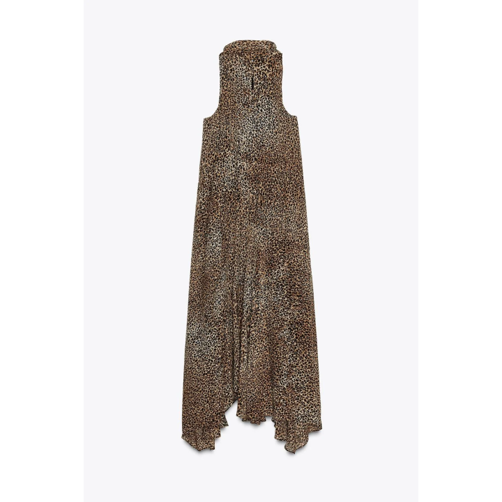 ПЛАТЬЕ ХАЛТЕР С АНИМАЛИСТИЧЕСКИМ ПРИНТОМ — ZW COLLECTION