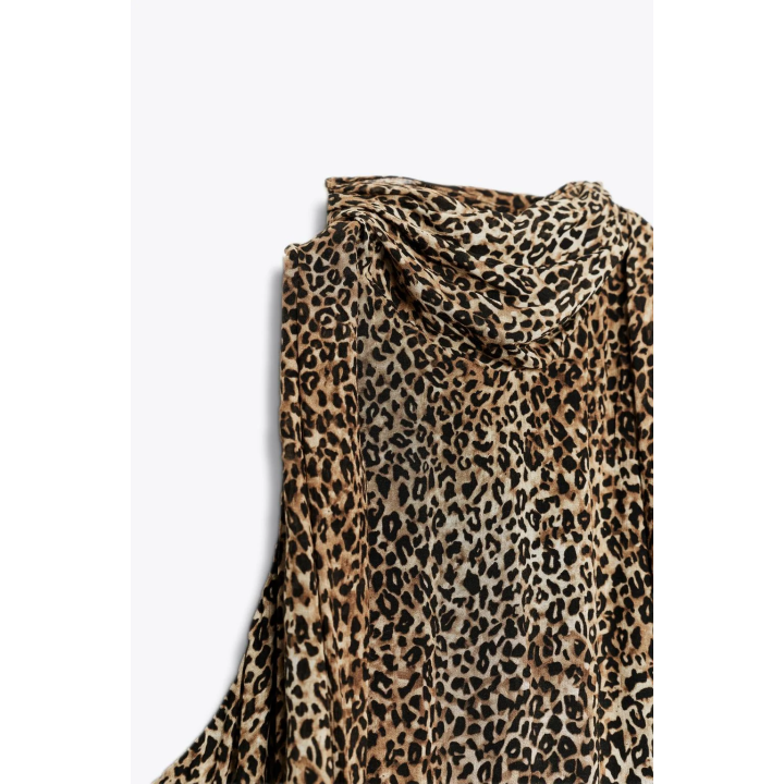 ПЛАТЬЕ ХАЛТЕР С АНИМАЛИСТИЧЕСКИМ ПРИНТОМ — ZW COLLECTION