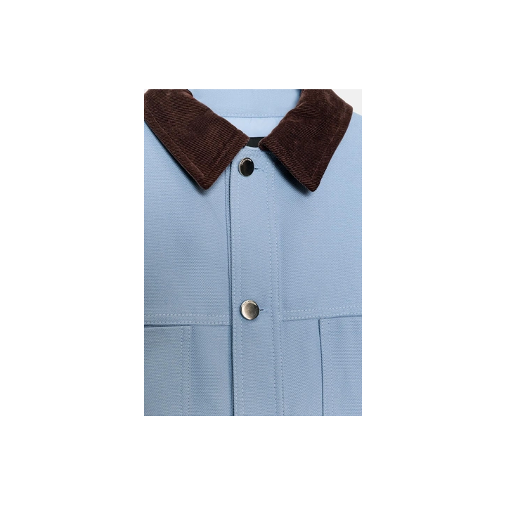 СТЕГАНАЯ КУРТКА С КОМБИНИРОВАННЫМ ВОРОТНИКОМ