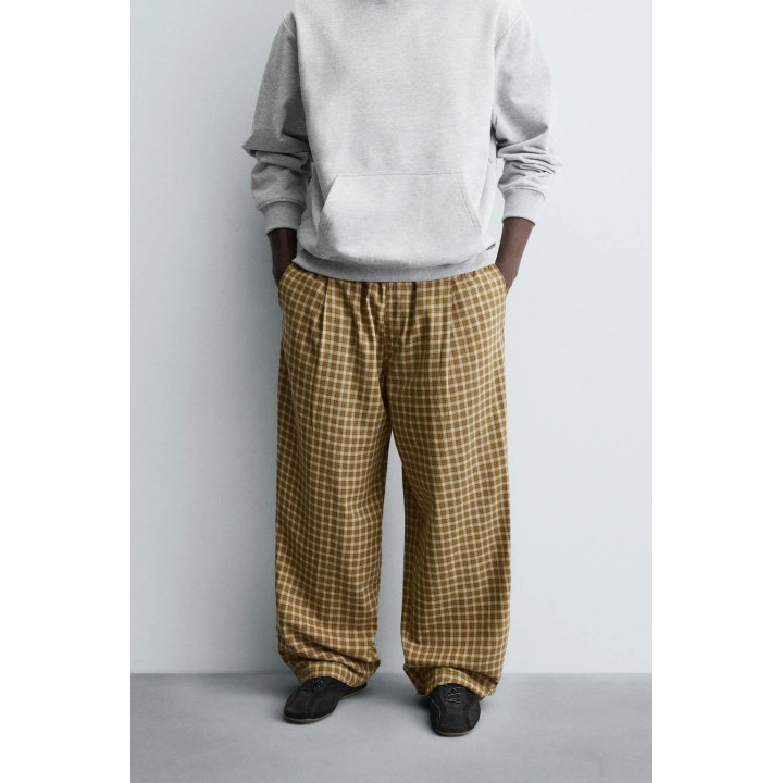 БРЮКИ BALLOON FIT С ЗАЩИПАМИ