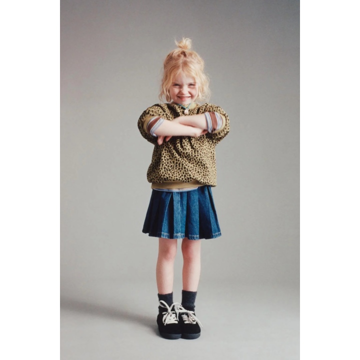 ДЖИНСОВАЯ ЮБКА В СКЛАДКУ