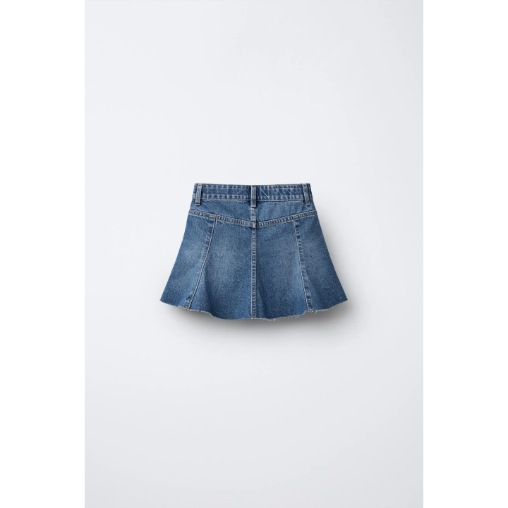 ДЖИНСОВАЯ ЮБКА С БАХРОМОЙ