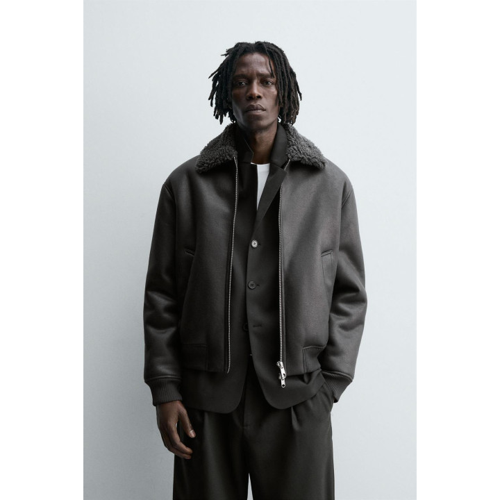 ДУБЛЕНКА ИЗ ИСКУССТВЕННОЙ КОЖИ