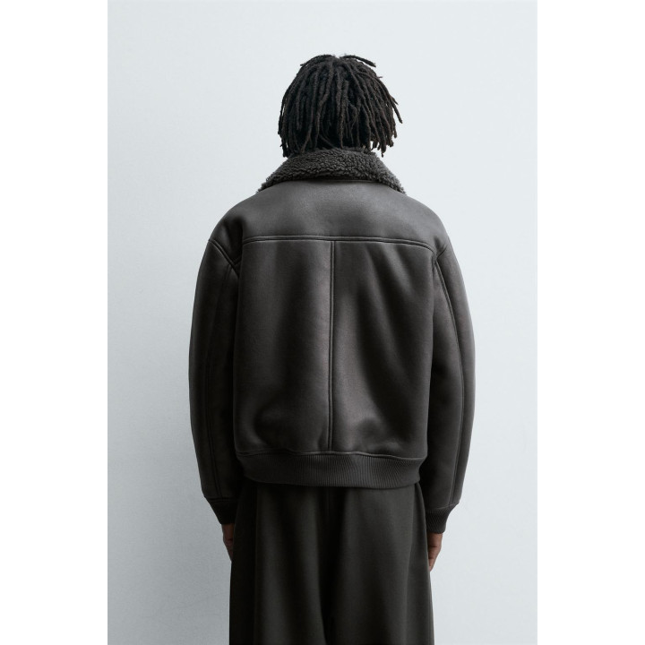 ДУБЛЕНКА ИЗ ИСКУССТВЕННОЙ КОЖИ