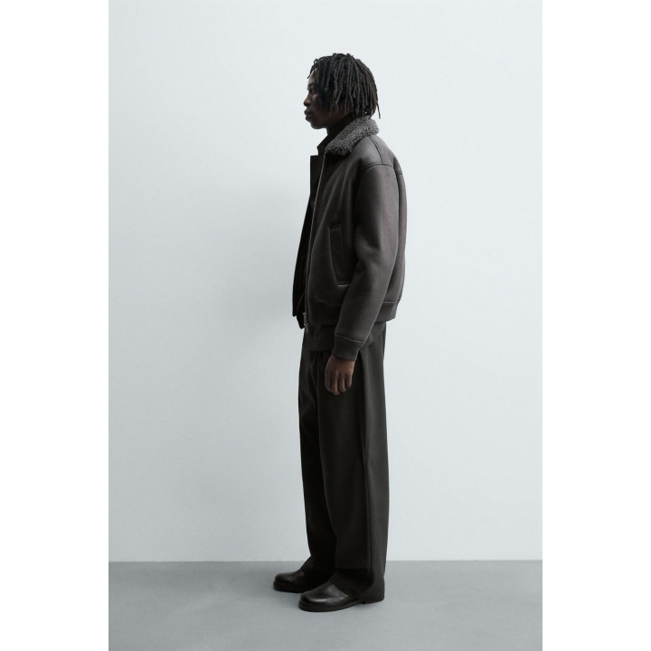 ДУБЛЕНКА ИЗ ИСКУССТВЕННОЙ КОЖИ