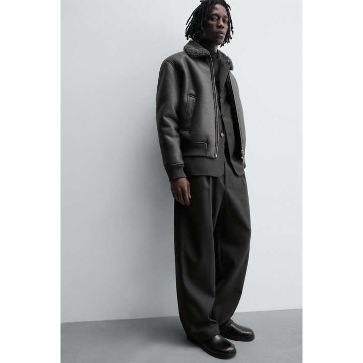 ДУБЛЕНКА ИЗ ИСКУССТВЕННОЙ КОЖИ