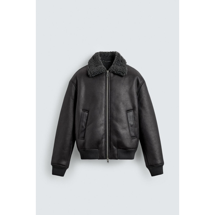 ДУБЛЕНКА ИЗ ИСКУССТВЕННОЙ КОЖИ