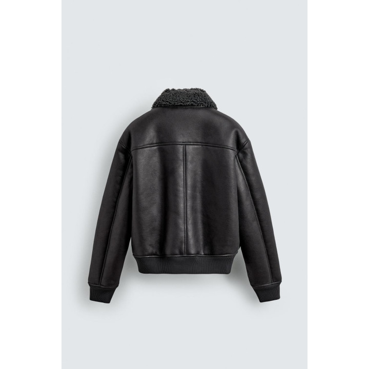 ДУБЛЕНКА ИЗ ИСКУССТВЕННОЙ КОЖИ