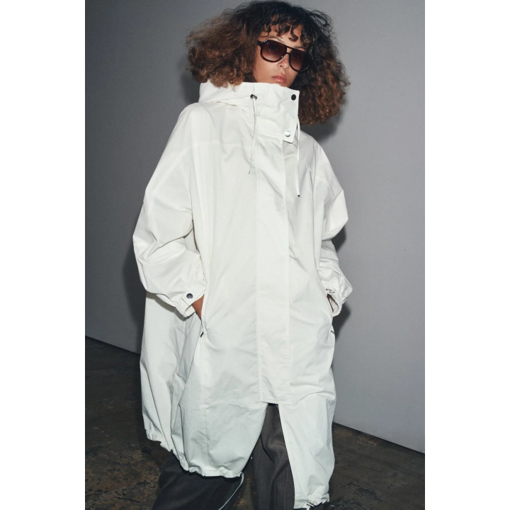 ПАРКА ОВЕРСАЙЗ МНОГОПОЗИЦИОННАЯ С КАПЮШОНОМ — ZW COLLECTION
