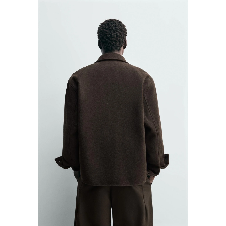 Рубашка-овершерт из шерсти