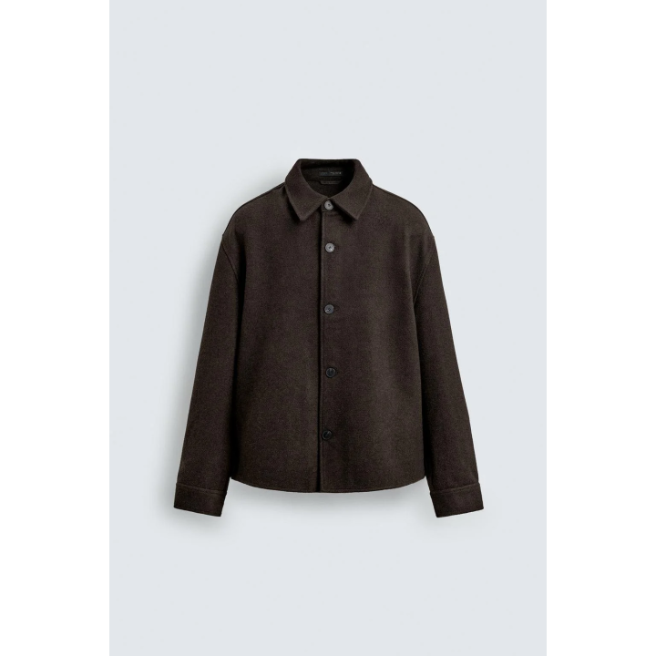 Рубашка-овершерт из шерсти