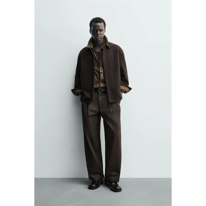 Рубашка-овершерт из шерсти