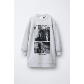 Плюшевое платье wednesday © с длинными рукавами