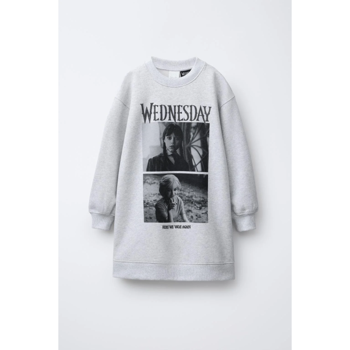 Плюшевое платье wednesday © с длинными рукавами