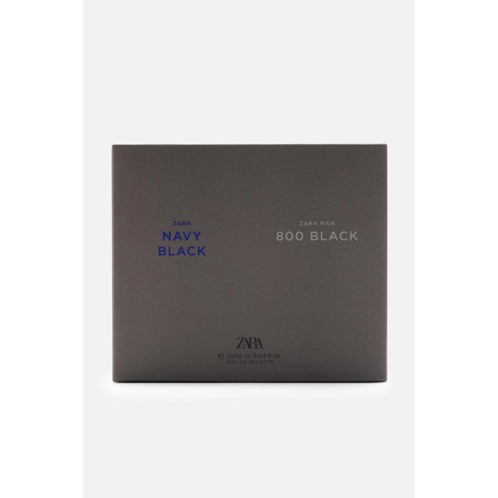 набор парфюма ZARA MAN NAVY BLACK + ZARA MAN 800 BLACK EDT, 2 X 90 МЛ