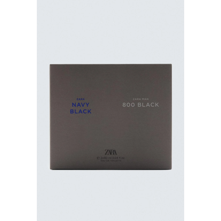 набор парфюма ZARA MAN NAVY BLACK + ZARA MAN 800 BLACK EDT, 2 X 90 МЛ