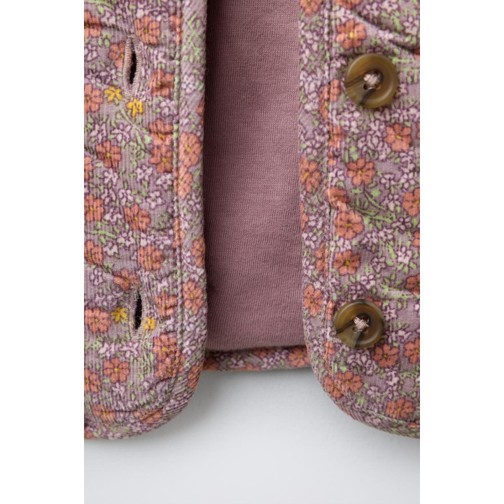 ПАЛЬТО ИЗ ИСКУССТВЕННОЙ ОВЧИНЫ С ЦВЕТОЧНЫМ ПРИНТОМ НА ПОДКЛАДКЕ