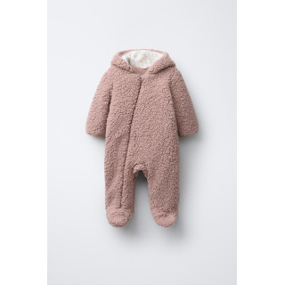 КОМБИНЕЗОН ИЗ ИСКУССТВЕННОЙ ОВЧИНЫ И ПОЛАРФЛИСА