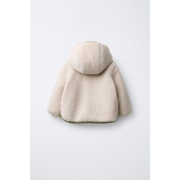 КУРТКА ИЗ ИСКУССТВЕННОЙ ОВЧИНЫ С ФЛИСОМ