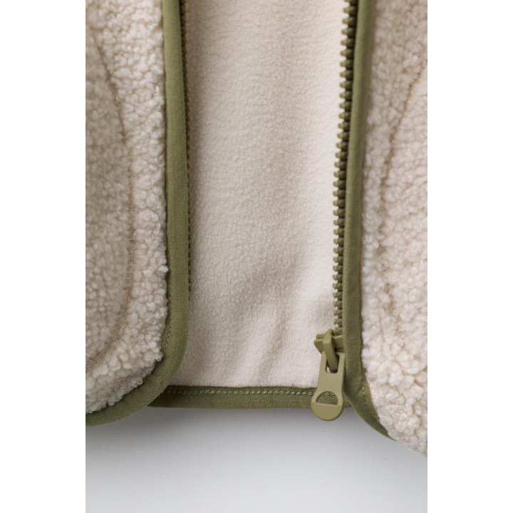 КУРТКА ИЗ ИСКУССТВЕННОЙ ОВЧИНЫ С ФЛИСОМ