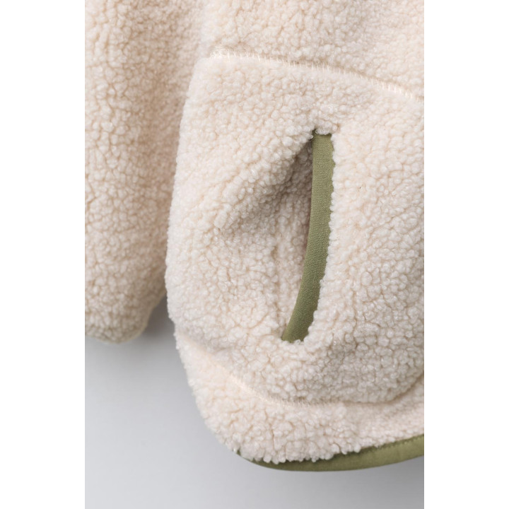 КУРТКА ИЗ ИСКУССТВЕННОЙ ОВЧИНЫ С ФЛИСОМ