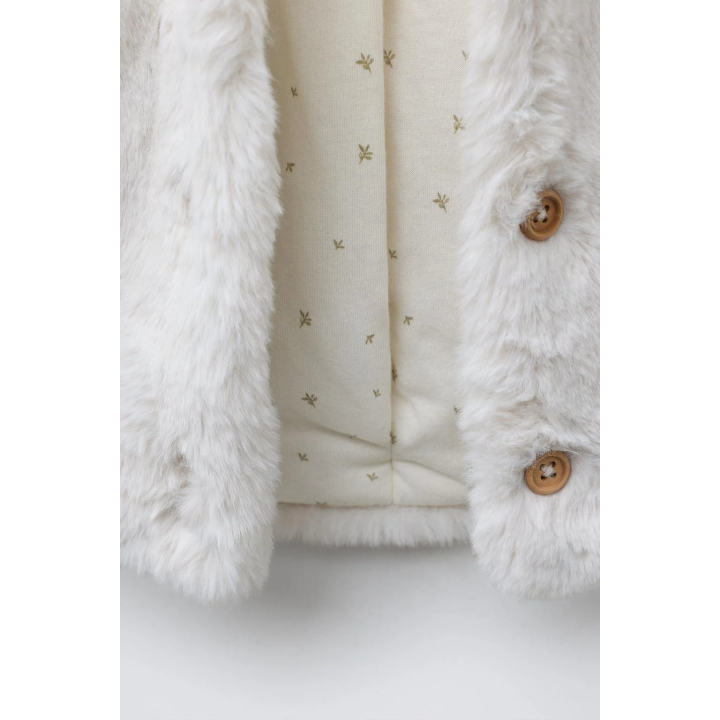 КУРТКА С КАПЮШОНОМ ИЗ ИСКУССТВЕННОГО МЕХА