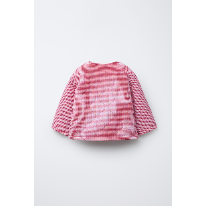 СТЕГАНАЯ КУРТКА В КЛЕТКУ ВИШИ