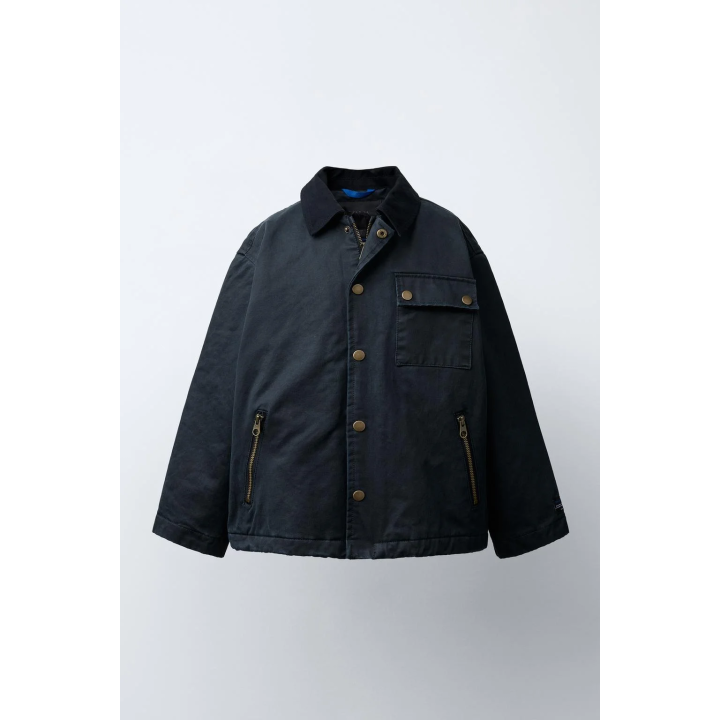 ПАРКА С ВОЩЕНЫМ ПОКРЫТИЕМ И КАРМАНАМИ