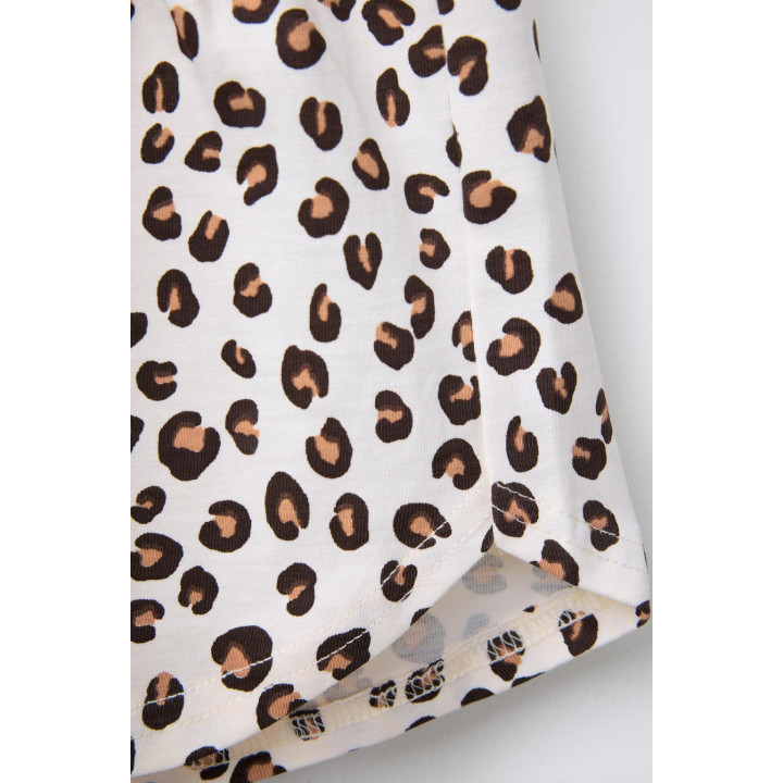 КОМПЛЕКТ ИЗ УКОРОЧЕННОЙ ФУТБОЛКИ И ШОРТ С ПРИНТОМ