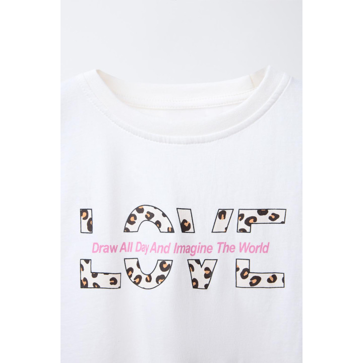 КОМПЛЕКТ ИЗ УКОРОЧЕННОЙ ФУТБОЛКИ И ШОРТ С ПРИНТОМ