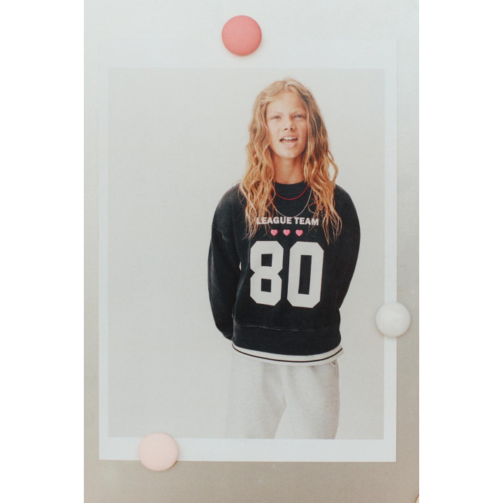 Свитшот с принтом в стиле варсити