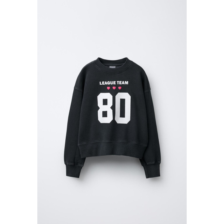 Свитшот с принтом в стиле варсити