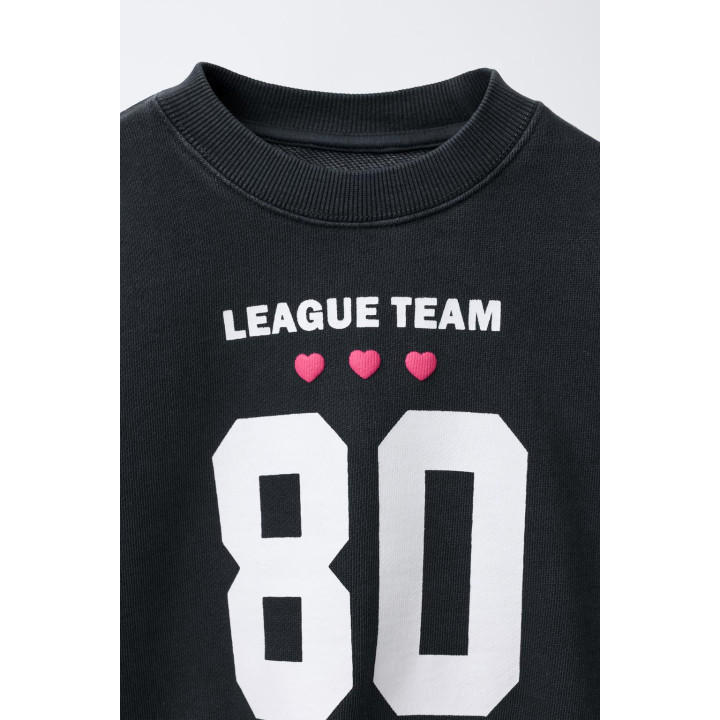 Свитшот с принтом в стиле варсити