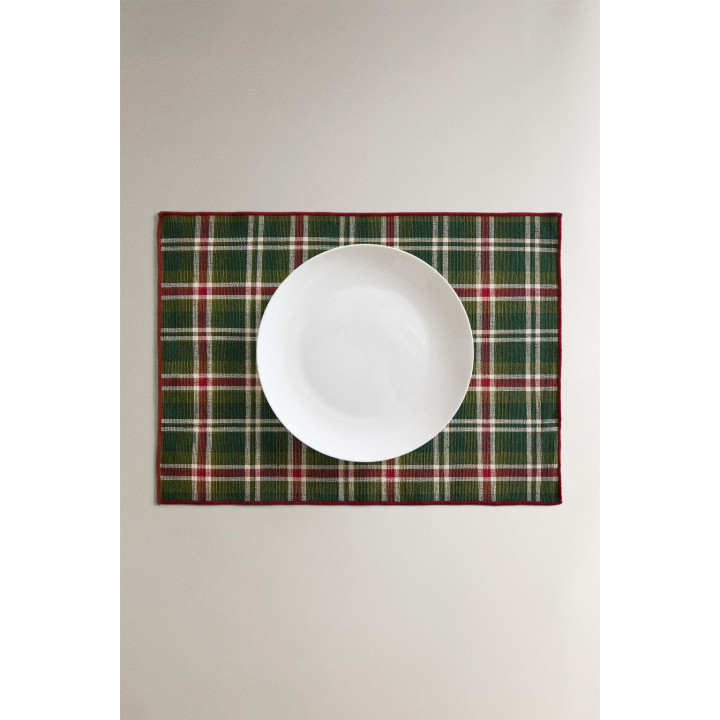 Рождественский чековый подставка под тарелку (набор из 2)
