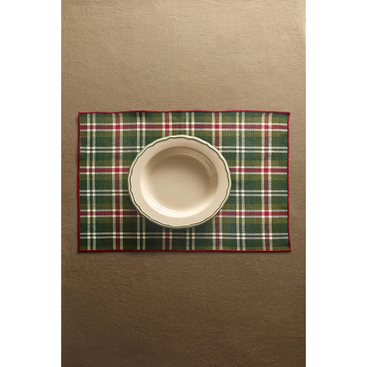 Рождественский чековый подставка под тарелку (набор из 2)