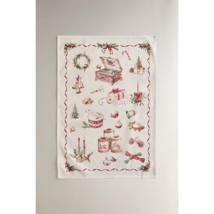 Полотенца из хлопка с рождественским принтом (набор из 2 шт.)