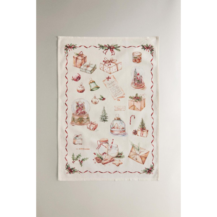 Полотенца из хлопка с рождественским принтом (набор из 2 шт.)