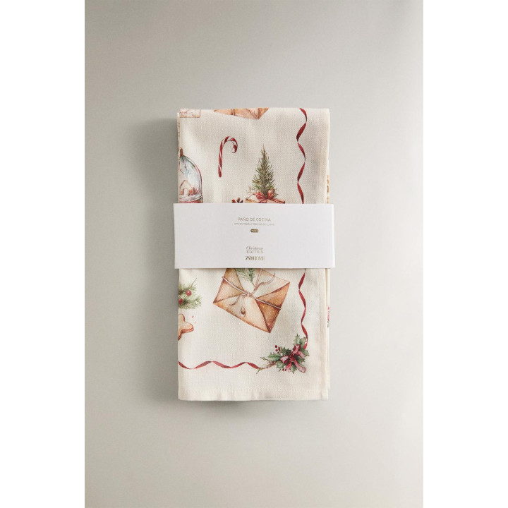 Полотенца из хлопка с рождественским принтом (набор из 2 шт.)