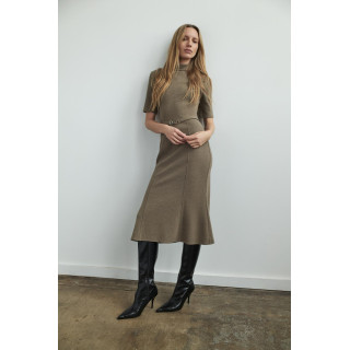 ПЛАТЬЕ ИЗ МЯГКОЙ ТКАНИ С РЕМНЕМ