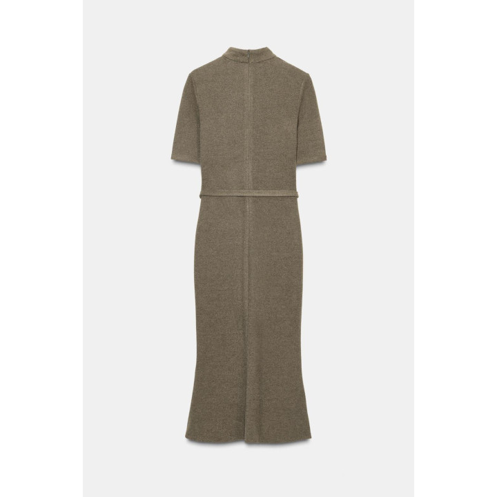 ПЛАТЬЕ ИЗ МЯГКОЙ ТКАНИ С РЕМНЕМ