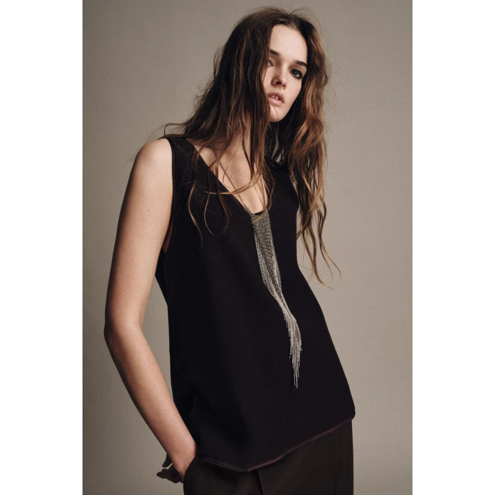 Мягкий топ без рукавов