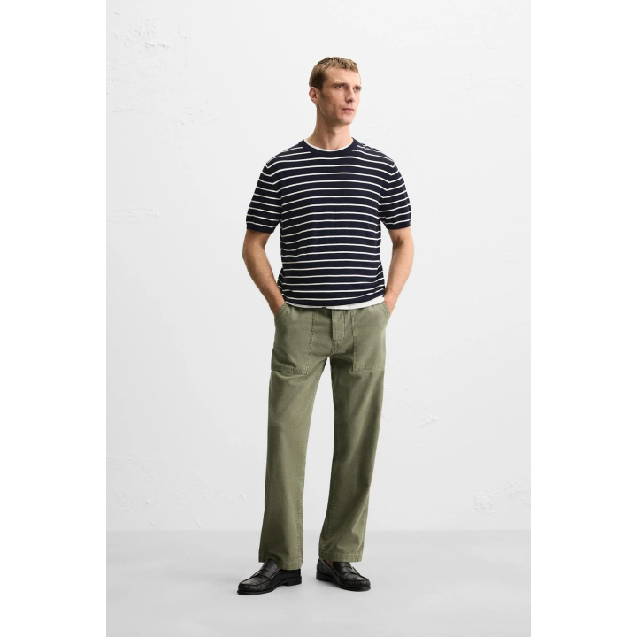 Вязаная футболка из вискозного микса