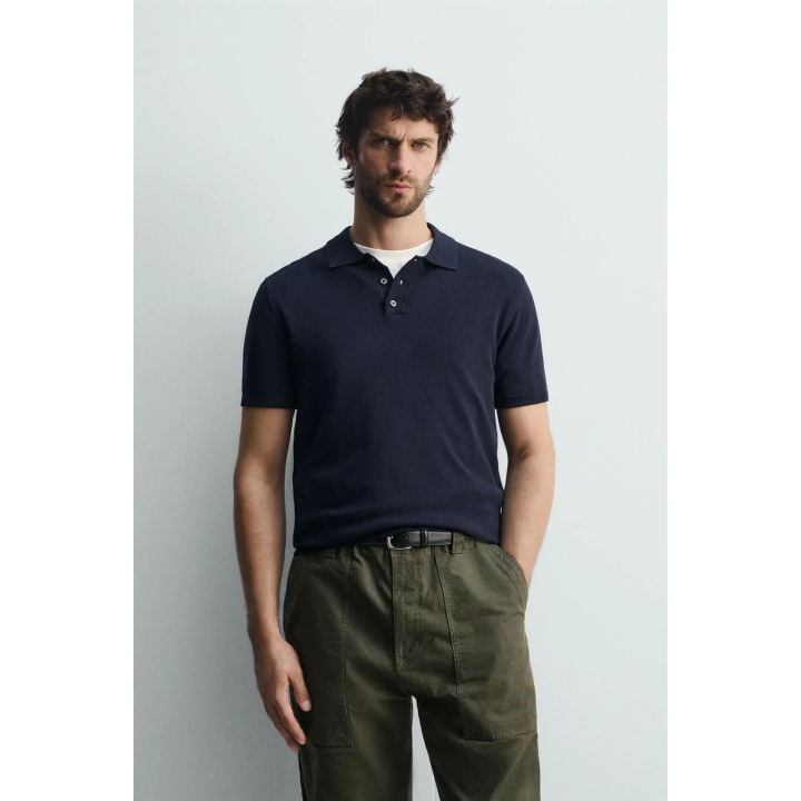 Поло свитер из вискозного микса