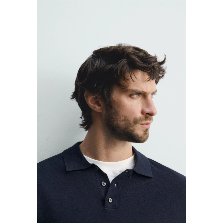 Поло свитер из вискозного микса